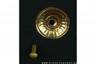 Beschlag rund Messing Niete 5 St. LARP RSP20